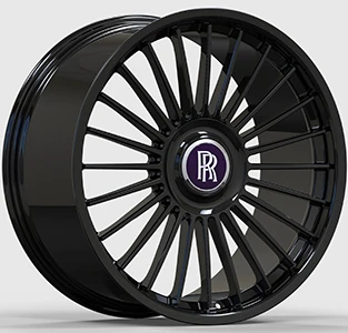 22 ve 24 Parlak Rolls Royce için BKack Jantlar