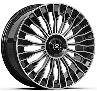 Ağır Hizmet Tipi Parlak Siyah İşlenmiş 22 İnç Özel 1-PC Jantlar 5x130 Benz G6...
